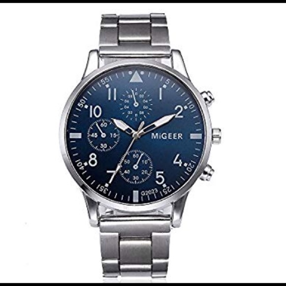 Classic stainless steel watch